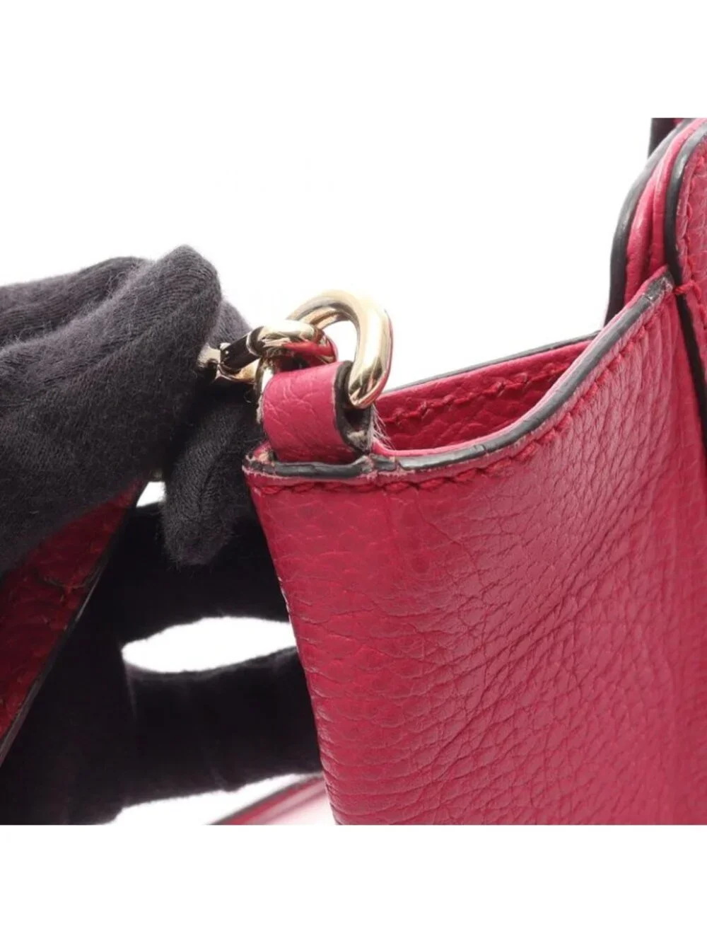 ★SOLD★ Gucci Handbag Swing Mini Pink Leather B - Picture 9 of 15